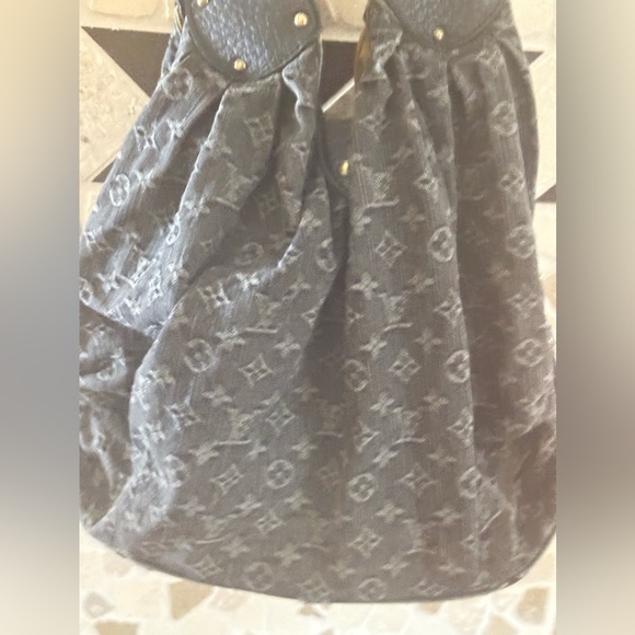 Louis Vuitton Black Denim Mahina XL Hobo Bag - Picture 11 of 13